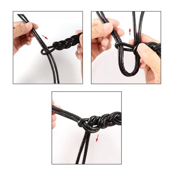 Womens Rope Waist Belt Tie Skinny Woven Pu Leather Thin Braided Belt Women🤪 - Picture 6 of 9